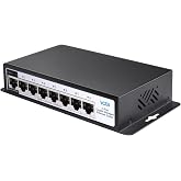 8 Port Gigabit Managed Ethernet Switch 1000Mbps | Metal Housing, Plug &amp; Play, Desktop/Wall Mount, Home Network Hub, Office Ethernet Splitter for NAS, PC