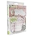 Woombie My First Months Baby Swaddle with Hat – Easy to Use Natural Approach to Swaddling –Stretchy But Snug Breathable Fabric – Pink Love – 5-10 lbs