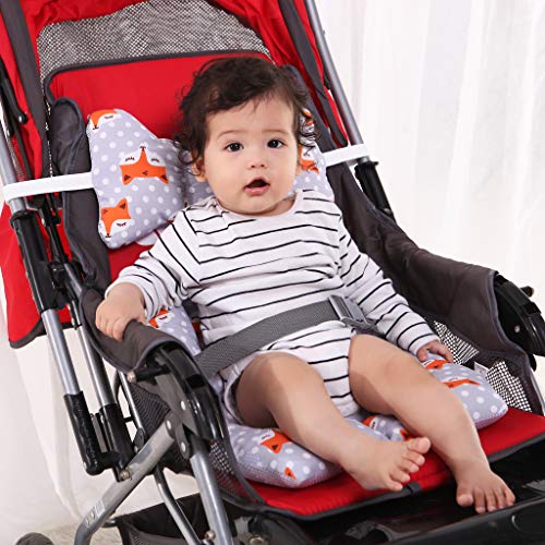 Infant Car Seat Insert, KAKIBLIN Baby Stroller Liner Head and Body