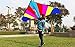 Hengda Kite-rainbow delta kite for Kids and Adults,with Colorful Rainbow Windsock