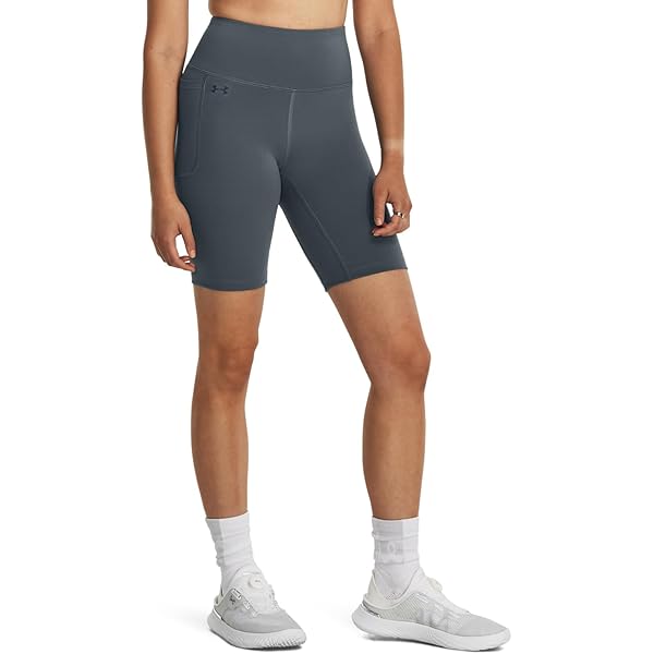 Under Armour Womens HeatGear Armour Bike Shorts, (433) Glacier