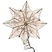 Kurt Adler Indoor 10 Light 8-Point Capiz Star Treetop with Arabesque Decoration
