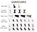 SARAFLORA 10 Pcs White Spandex Chair Covers - Universal Stretch Chair Slipcover Protector for Wedding Ceremony Party Hotel