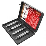 Stripped Screw Extractor Set, Damaged Screw Remover, Made From H.S.S. 4341, the Hardness Is 62-63hrc, Set of 4 Stripped Screw Remover