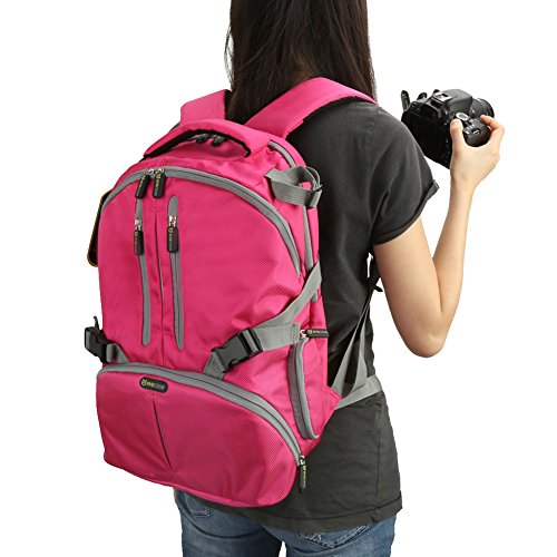 Laptop & Camera Backpack Evecase DSLR Camera Backpack with Tablet
