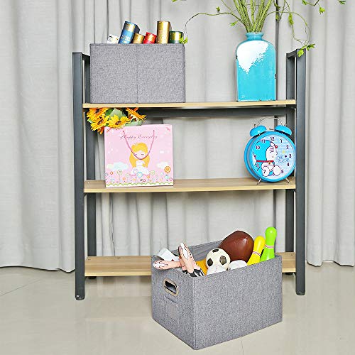 ATBAY File Storage Box with lids Large Capacity Office File Organizer for Letter Size File Folder, Gray(2PACK) - Thumbnail 6