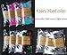 4pair-pack Marijuana Weed Leaf Printed Cotton High Socks, Mix Colors, fit for shoe size 7-11