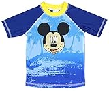 Disney Juniors Mickey Mouse Tropical Little Boys' Toddler Rashguard UPF 50+