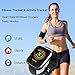 Smart Watch, Smartwatch with SMS/Caller ID, IP67 Waterproof Smart Watch for Men/Women/Kids, Fitness Tracker Step/Calorie Counter, Heart Rate/BP/Blood Oxygen/Sleep Monitor, Compatible with iOS/Android
