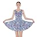 CowCow Womens Christmas Ornaments Santa Snow Winter Deer Skater Dress, XS-5XL