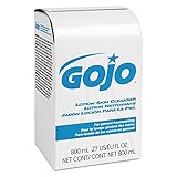 GOJO 9112-12 GOJ911212CT Lotion Skin Cleanser Refill, Floral, Liquid, 800 mL Bag, Pink