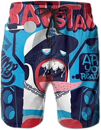Man Funniest Cartoon Singer Board Shorts