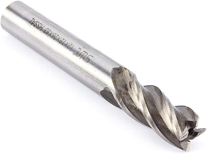 12mm 4 Flutes End Mill, 1 Piece Straight Shank End Milling Cutter Tool Drill Bit Tool for Wood Steel Iron - Image 5