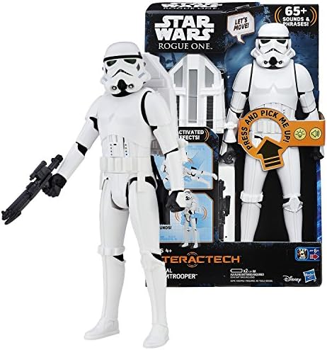 Rogue One Star Wars Year 2016 Series 12 Inch Tall Electronic Figure - Interactech IMPERIAL STORMTROOPER with Lights, 65+ Sounds and Phrases Plus Blaster and Jet Pack