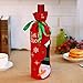 Professional►House 2 PC Red Wine Bottle Bags Christmas Decorations Gift Party Best Gift for Xmas Bar Red Wine Bottle Cover Bags