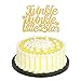 PALASASA Gold Single Sided Glitter Twinkle Twinkle Little Star Cake Topper in for Baby Shower or Birthday Party