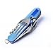AceCamp 6-in-1 Detachable Cutlery Set Keychain, Folding Utensil Camping Set, Includes Fork, Spoon, Knife, Bottle Opener, Corkscrew and Can Puncher, Multi-Use Portable Utensil Kitthumb 1