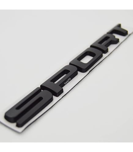 Gloss Black Sasquatch Script Emblem Badge – Compatible With Ford Bronco SUV & Bronco Sport (10" X 2")