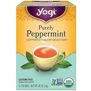 Yogi Herbal Tea Bags, Purely Peppermint 16 ea