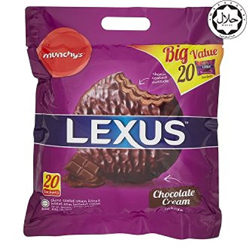 Munchy's Lexus Chocolate Coated Cream Biscuit 40 Sachets (628MART)