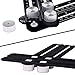 KEGOUU Multi Angle Measuring Ruler, Premium Aluminum Alloy Ultimate Marking Template Tool/Woodworking Tool for Craftsmen Builders DIY-ers (4 Sides, Black)