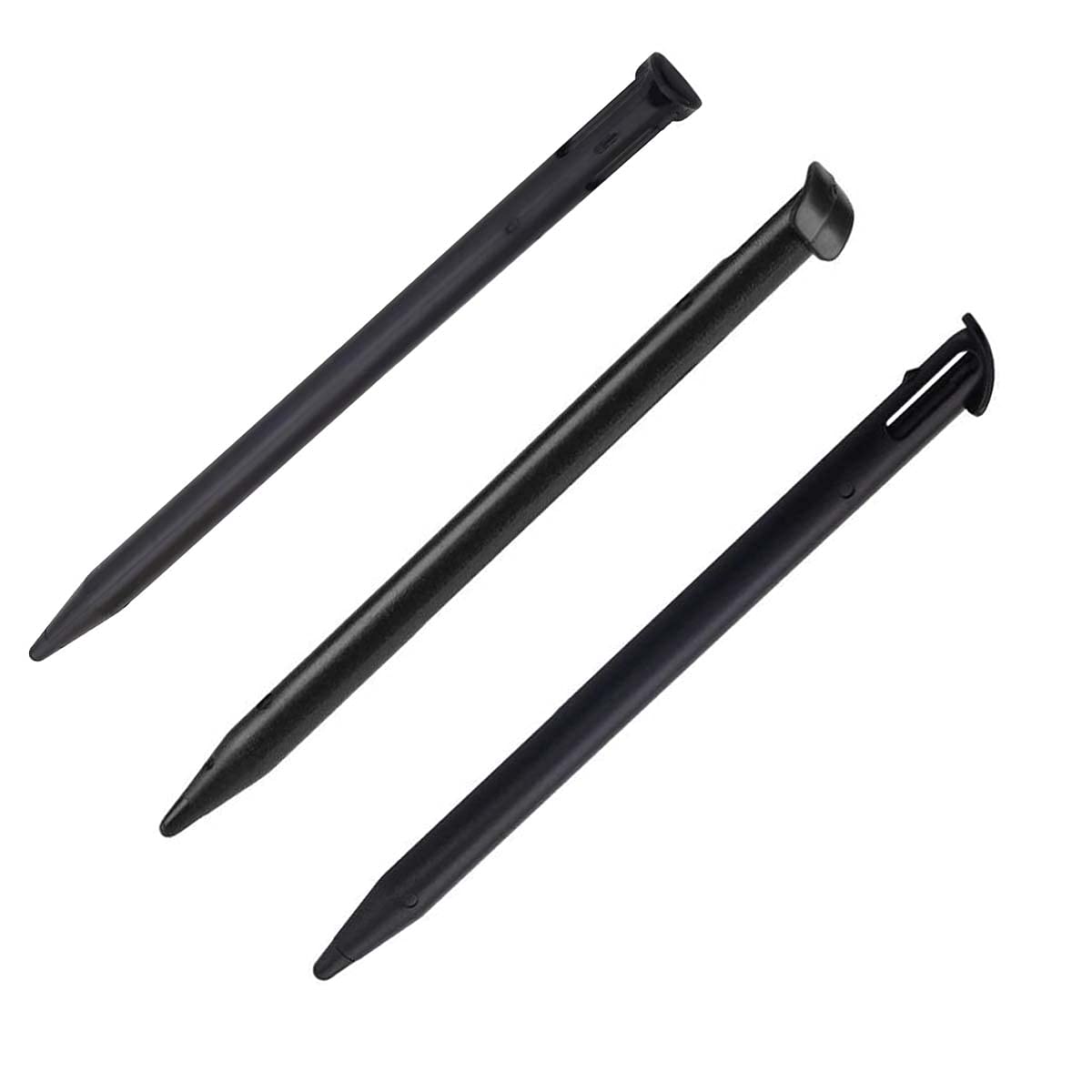 FainWan 5 Pack Stylus Pens Compatible with New 3DS XL 2015 Replacement Plastic Touch Screen Pen Set (Black)