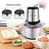 Homeasy-Food-Processor-Meat-Grinder-Mini-Chopper-2L-Stainless-Steel-Food-Chopper-for-Meat-Vegetables-Fruits-and-Nuts-Stainless-Steel-Bowl-and-4-Sharp-Blades-350W-8-Cups Homeasy Food Processor, Meat Grinder Mini Chopper 2L Stainless Steel Food Chopper for Meat, Vegetables, Fruits and Nuts, Stainless Steel Bowl and 4 Sharp Blades, 350W, 8 Cups