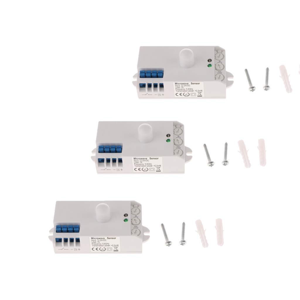 3x Interruptor Control Luz Detector Movimiento Cuerpo Sensor Radar ...