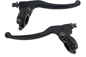 CNCMOTOK Left Right 7/8" 22mm Clutch Brake Handle Levers Perch Compatible with Honda XR80 XR100 CRF70 CRF80 CRF100 Pit Dirt Motor Bike Motocross