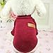 Pet Clothes for Small Dog Girl Dog Boy Soft Warm Fleece Clothing Winter (S, Wine Red)