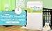 LA Baby Natural IV 2-in-1 Dual Sided Soy Foam Crib Mattress with Bamboo Viscose Top Layer on Waterproof Cover - Made in USA
