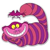 Alice in Wonderland Cheshire Cat Vynil Car Sticker Decal - 2.5