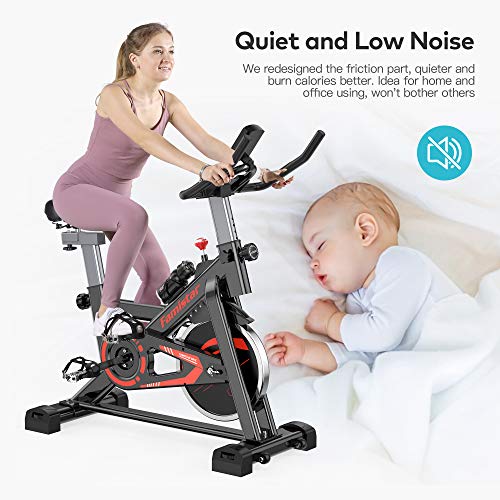 40-lbs-Quiet-Flywheel-Max300-lbs-Capacity-Exercise-Bike-Carbon-Steel-Heavy-duty-Indoor-Cycling-Stationary-Bike-with-LCD-Display-Adjustable-Comfortable-Seat-and-Smooth-Quiet-Belt-Smart-Handlebars-for-H