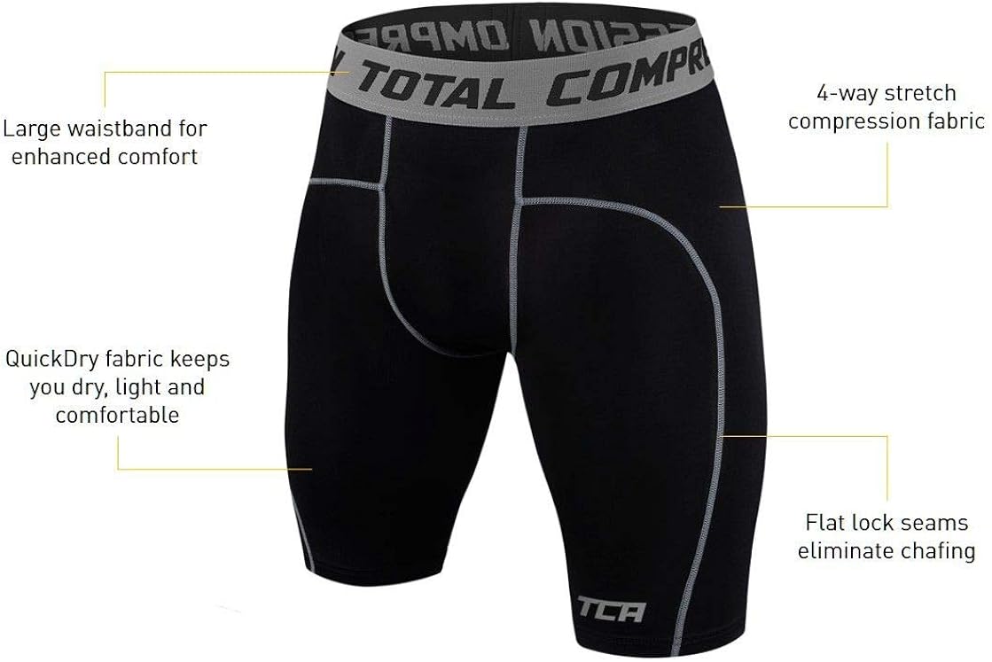 TCA Boy's Pro Performance Compression Base Layer Thermal Under Shorts : Clothing