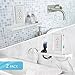 KLEEGER Premium Shelving Unit for Bathroom Bedroom Office (2-Pack) Wall Outlet Shelf Organizer