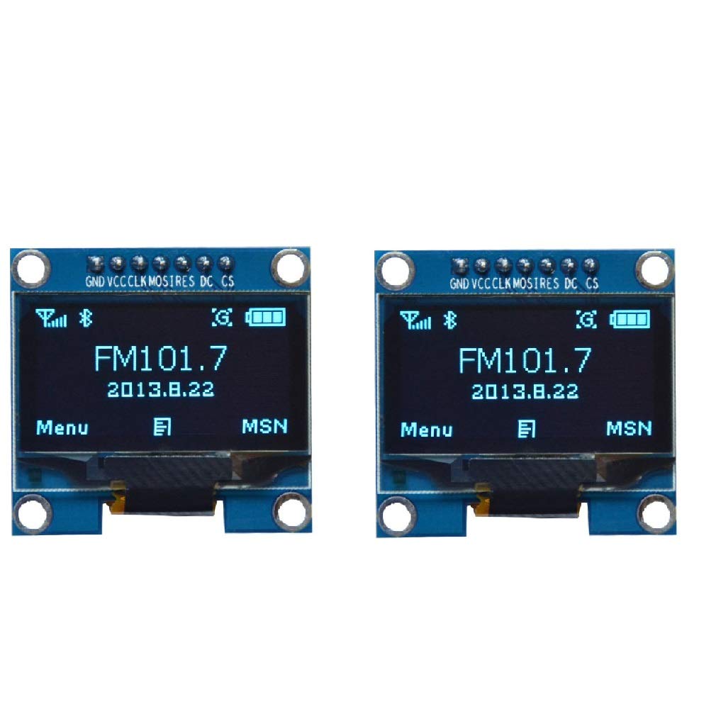DollaTek 2Pcs 1.3" SPI 128x64 SSH1106 OLED LCD Display LCD Module for Arduino AVR PIC STM32 - Blue font