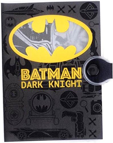 Glitter Cover Batman Passport Holder Organizer w/Ziplock Pocket ID Credit Card Slots