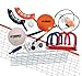 Triumph Five Outdoor Games Combo Set Includes Badminton, Volleyball, Horseshoes, Disc Golf, and Jai Alai