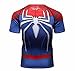 Red Plume Men's Compression Sports Fitness Shirt Spider T-Shirt for Men Sport Short Sleeve