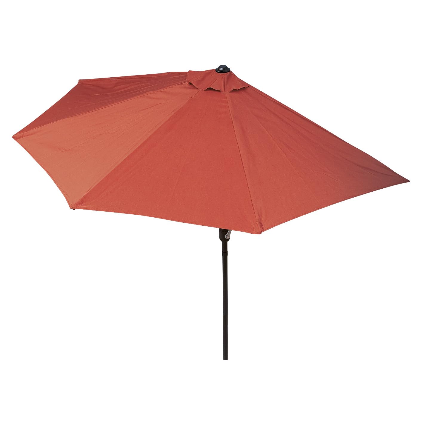 EASYmaxx 09036 Half-Round Balcony Parasol | For Small Balconies And Terraces | Alongside Wall | 40+ UV Proctection | Simple Solution | Height: 2.7 m