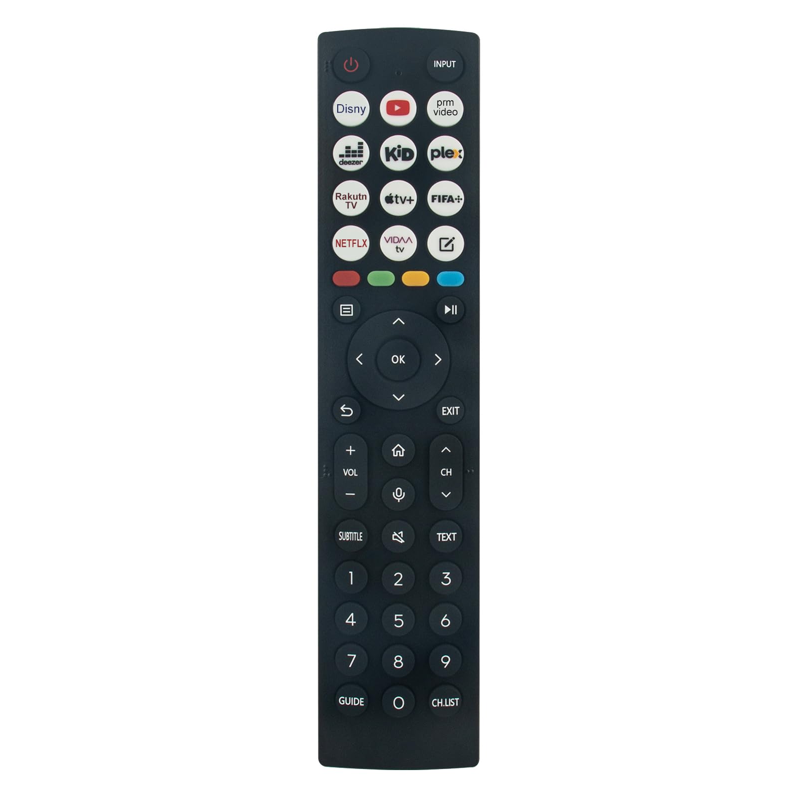 AULCMEET ERF2J36 Voice Replacement Remote Control Compatible with Hisense 4K OLED Smart TV 55A6BG 65A6BG 70A6BG 75A6BG 85A6BG 43A6BG 50A6BG 58A6BG