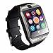 JZORI Q18 Bluetooth Smart Watch Touchscreen with Camera Unlocked Watch Cell Phone with Sim Card Slot Smart Wrist Watch Smartwatch Phone for Android Samsung IOS iPhone 7 Plus 6S (Silver)