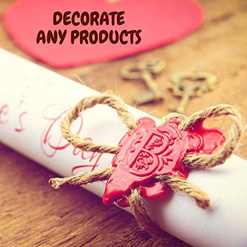 Jute Rope - Natural Jute Twine String Thin Rope for Gift Box Packing, Decorating, Gardening - Thumbnail 5