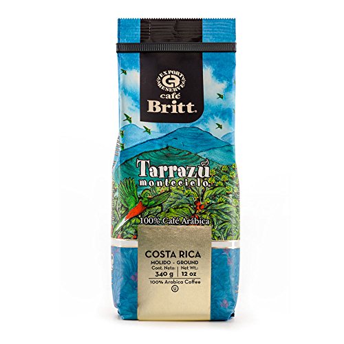 Café Britt® - Costa Rican Montecielo, Coffee From Tarrazu (12 oz.) (1-Pack) - Ground, Arabica Coffee, Kosher, Gluten…