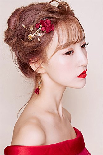 Amazon Com 2018 Korean Bridal Headdress Cents Earrings Earings