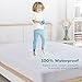 Mattress Protector FDA Registered 100% Waterproof Hypoallergenic Queen Size, Dust Mite Protection, Breathable and Machine Washable, Vinyl Free