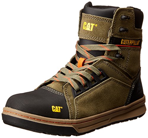 Caterpillar Men's Concave Hi Steel Toe Work Shoe, Burnt Olive, 10 M US