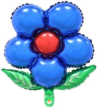 MK Shoppy Flowers Aluminum Balloons Birthday Party Balloons Wholesale Children's Toys (Blue)