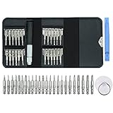 27 in 1 Small Precision Screwdriver Set, Torx Phillips Pentalobe Triwing Screwdriver Bit Set, Portable Repair Tool Kit for iPhone,Macbook,iPad,Laptop & Glasses