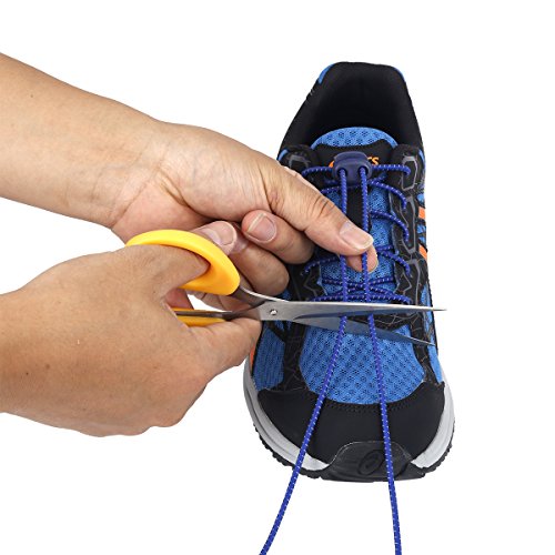 JZY No Tie Shoelaces Flat Athletic Shoe Laces with Elastic Fits All Adult and Kids Shoes